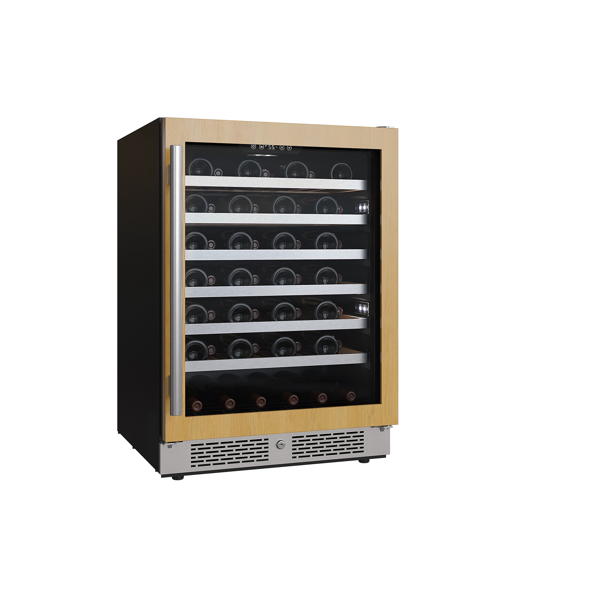Avallon Awc242szrh 24" Wide 53 Bottle Capacity Single Zone Wine Cooler - Stainless Steel