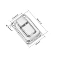 thumbnail image 2 of Cerradura de gancho 1.5" x 1", 12 Paquete de hebilla metálica para caja de joyería, caso de madera, plata, 2 of 7