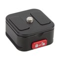 thumbnail image 3 of Adaptador de montaje de cámara placa de liberación rápida Caja fuerte de aluminio compacta de carga de 50 kg con orificios de tornillo de 1/4 pulg para deslizadores para ANGGREK Otros, 3 of 8