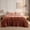 Dusty Clay, variant on Regency Heights Full/Queen Size Comforter Set, Fluffy Bubble Plush Comforter Set, 3-Piece Bedding Set, Gray Ombre
