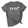 thumbnail image 2 of Rezuofi 2 Pcs Womens Funny Aunt Gift T-Shirt with Sayings TITI Tees Short Sleeve Letter Printed Tops Summer Fashion Graphic Shirts, 2 of 3