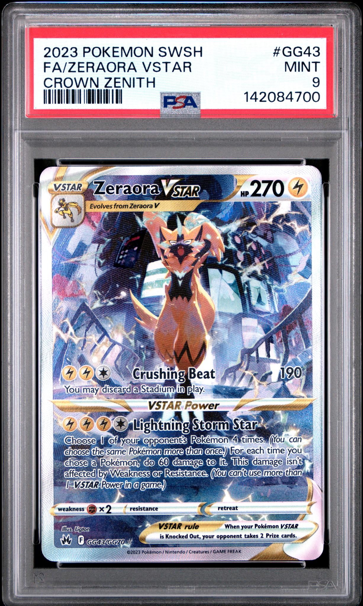 2021 Pokemon Sword and Shield Chilling Reign Zeraora V #166 PSA 9 -  Walmart.com