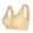 Beige, variant on KHONTS Front Closure Push up Daisy Bras Soft Supportive Lift Snap Bra Comfy Plus Size Bralettes for Old Women Everyday Wear Purple 52/120
