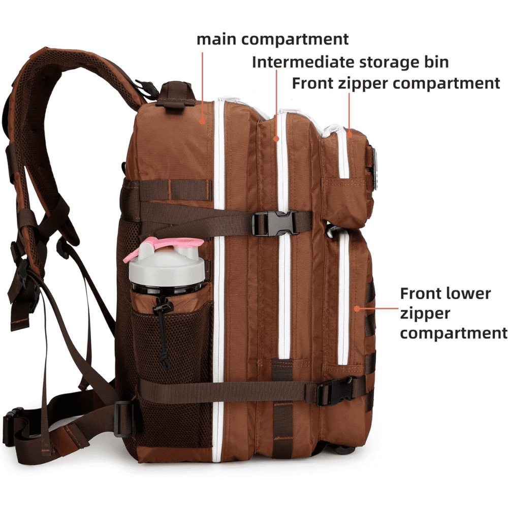 PAKNADA 45L Tactical Backpack,900D Oxford Waterproof Material For Outdoor Hiking Camping & Travel Bag