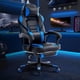 thumbnail image 5 of Garvee Gaming Silla, Reposapiés Retráctil, Lumbar y Reposacabezas Ajustables, Negro y Azul, 5 of 8