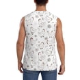 thumbnail image 4 of Balery Funny Chicken Men's Sleeveless Muscle Shirts Workout Tank Top, Moisture Wicking, Odor Protection-XX-Large, 4 of 8