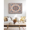 thumbnail image 4 of Blue Burnt Orange Boho Wall Art for Living Room,Canvas Picture Wall Decor for Bathroom Bedroom,Antique Southwestern Ethnic Painting Artwork for Office Kitchen Hallway Dining Room Home Decor 16"x20", 4 of 8