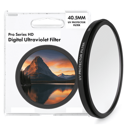 40.5mm Pro Series High Resolution Digital Ultraviolet UV Protection Filter & an eCostConnection Microfiber Cloth