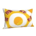 thumbnail image 2 of Breakfast Eggs Bacon Cute Pillowcase 14x20 Rectangle Throw Pillow Case Cover Cushion with Hidden Zipper for Sofa Couch Car, 2 of 2