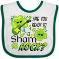 thumbnail image 3 of Inktastic Are You Ready to ShamROCK?- Fun St. Patrick's Day Boys or Girls Baby Bib, 3 of 4