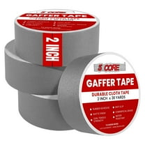 5 Core Gaffers Tape 2" 30 Yards 4Pcs Professional Grey Pro Gaff Tape Non Reflective Water Resistant