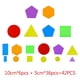 thumbnail image 1 of Rompecabezas geométrico translúcido Montessori, juguetes para niños, bloques de arcoíris, juego de pensamiento DIY, educación sensorial, juguetes de mesa ligeros de aprendizaje, 1 of 6