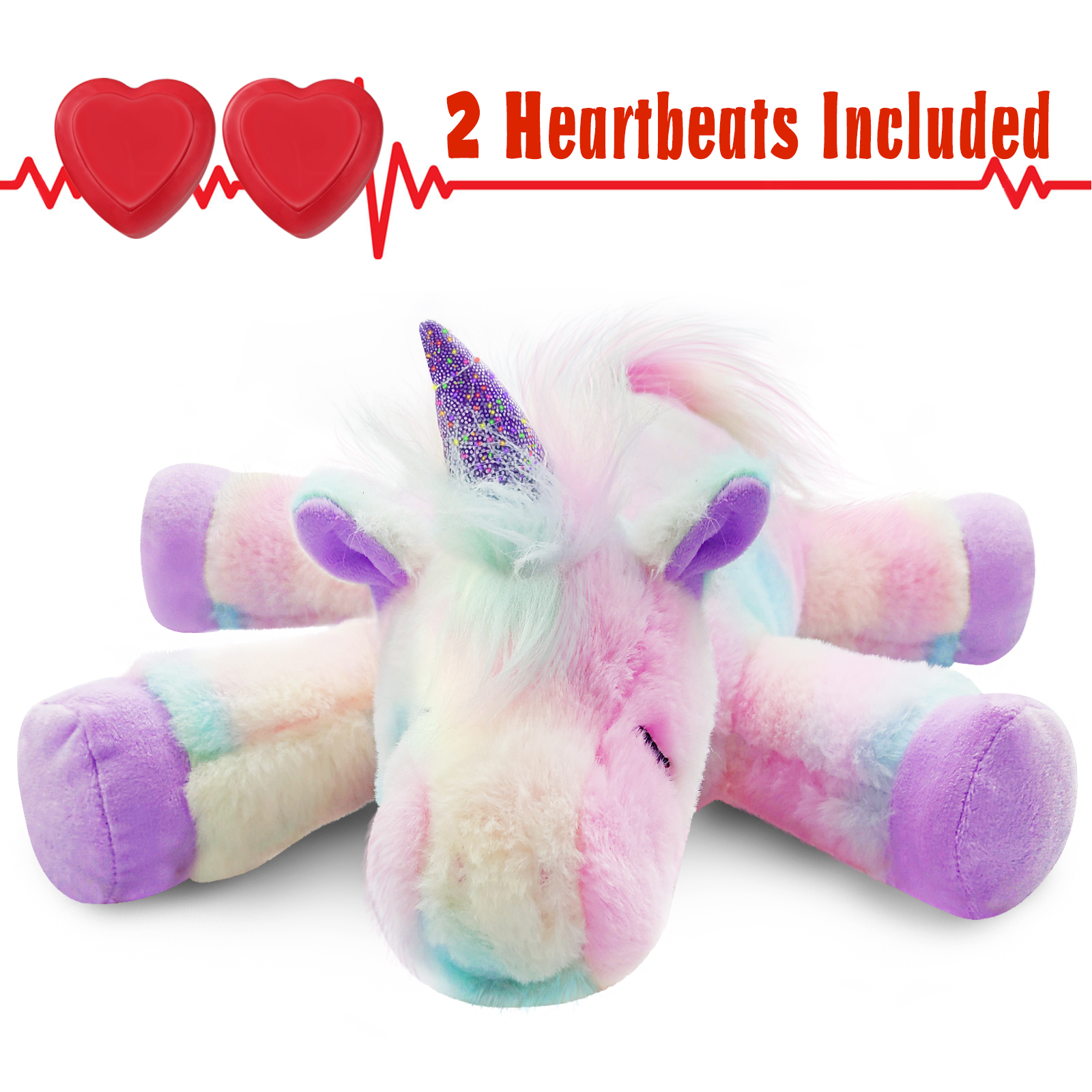 Lepawit Heartbeat Puppy Toy Dog Heartbeat Toy for Separation Anxiety