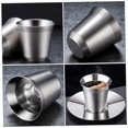 thumbnail image 4 of juego de tazas de acero inoxidable Mini tazas de té de metal, 4 of 5