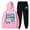 Pink, variant on Fgnfyis Womens Two Piece Outfits Sets Hoodie Sweatshirt and Long Sweatpants Jogger Workout Set Fall Tracksuit Sweatsuits Women's Trousers Suit White XXL