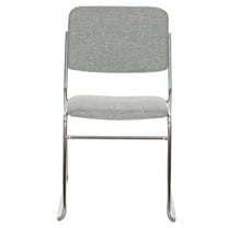 Hampden Furnishings Sandra Collection Padded Stack Chair, Grey, Pack of 2