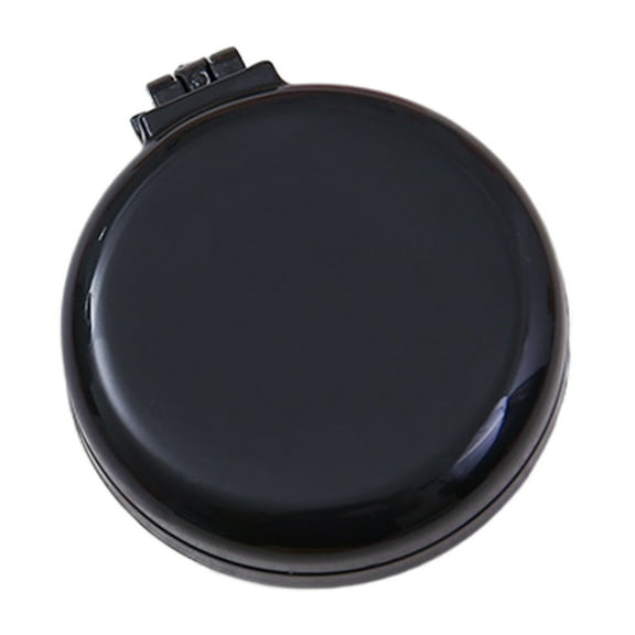 Washranp Folding Hair Brush with Mirror,Round Mini Compact Massage Hair Comb for Travel Size Pocket All Hair Types