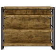 thumbnail image 5 of Renaldi 3-shelf Home Bar Wine Cabinet Rustic Nutmeg, 5 of 10