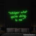 thumbnail image 2 of Glowneon Whisper What You're Doing To Me Neon Sign, Whisper What You're Doing To Me Led Sign, 2 of 5