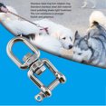 thumbnail image 4 of Double Jaw Shackle, Professional Heavy Duty 304 Stainless Steel Rolling Shackle  Connector Device for Swing Climbing Rope, 4 of 8