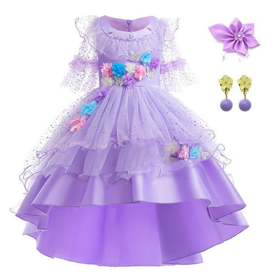 Girls Isabela Cosplay Princess Dress Halloween Dress Up Outfits