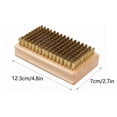 thumbnail image 3 of Snowboard brush Wooden Handle Ski Waxing Brush Snowboard Maintenance Tool, 3 of 8