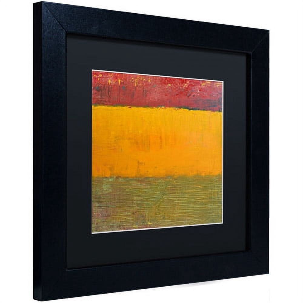 Trademark Fine Art "Highway Series Grasses" Canvas Art by Michelle Calkins, Black Matte, Black Frame