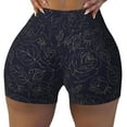 thumbnail image 2 of Haiem Beautiful Roses No Front Seam Biker Shorts for Women Yoga Workout Gym Bike Shorts with Tummy Control Moisture-Wicking-X-Large, 2 of 9