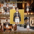 thumbnail image 7 of Guvpev G'irl's Popular Singer Idol Group Cosplay Costume, Pop Star Stage Performance Outfit with Top and Pants Set, for Halloween Cosplay & Dress Up Events, 7 of 7