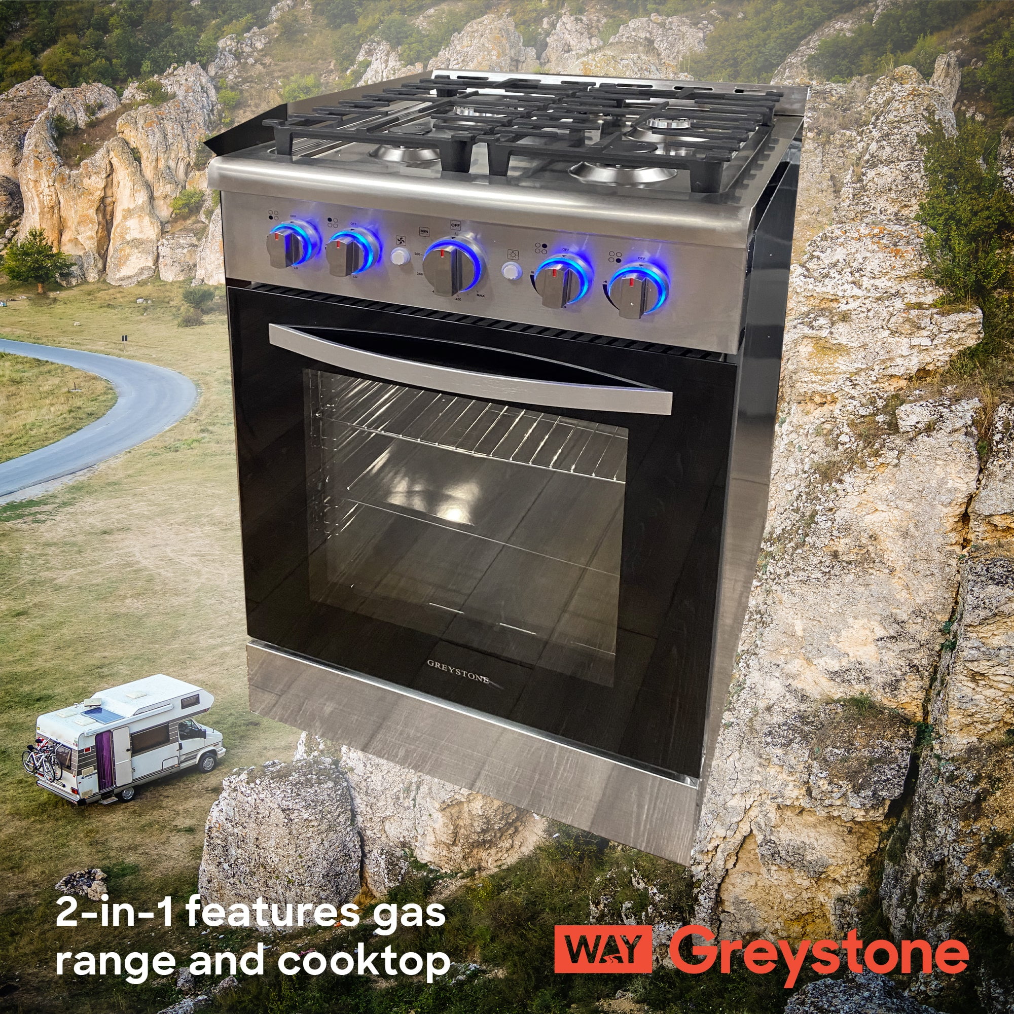 Insignia 4 sale burner rv stove