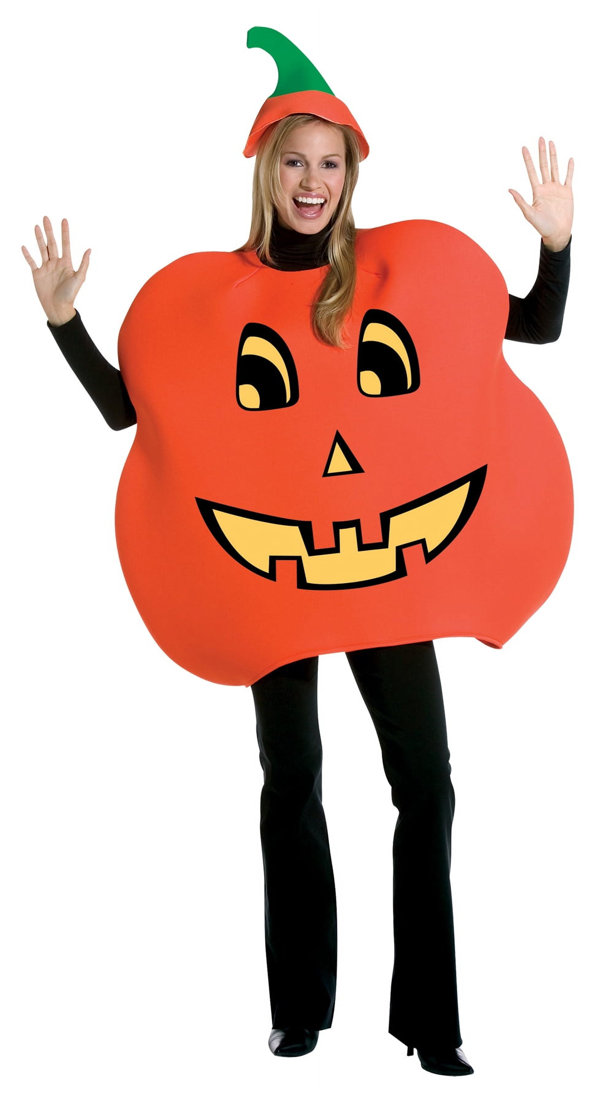 Pumpkin Costume Adult Orange Green Halloween Accessories One Size Male Fancy  Dress Party Book Week - Walmart.com