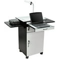 thumbnail image 3 of Luxor WPSDD3 38 in. Wood Multimedia Workstation Cart, 3 of 6