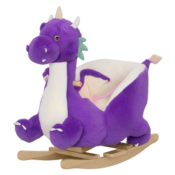 Baby Rocking Horse Dragon, Ride On Toy with Roar & Safety Belt 18-36 Months
