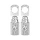 thumbnail image 1 of Reductor de entrada de amperios, 2 uds., calibre 8 de cobre, Audio estéreo para coche, Pin AWG, reductor de cable de tierra, tono plateado, 1 of 1