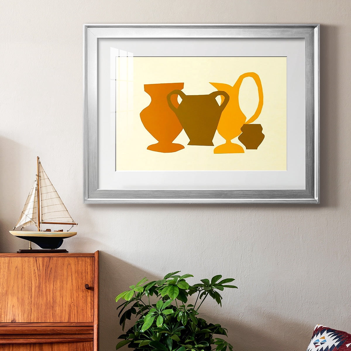 Posing Pottery II Premium Framed Print - Ready to Hang