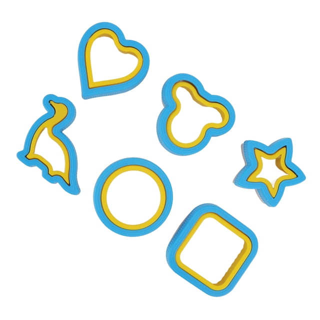 Cortador de sándwich molde cortador de pan de acero inoxidable 6 piezas dibujos animados reutilizables a prueba de óxido para queso para panqueques ANGGREK Otros
