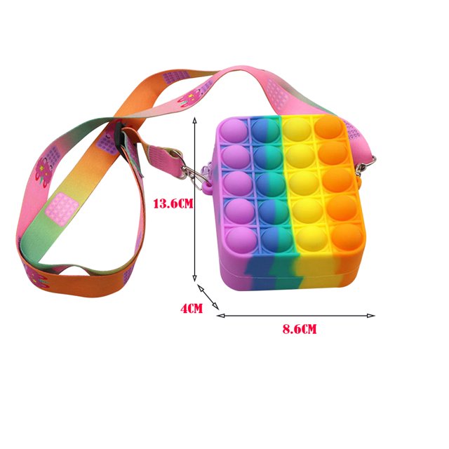 Bolsa Kindergarten Kids Cute Silicone Bubble Messenger Bag Autismo Sensorial Toy (E) Ehuebsd Para Estrenar