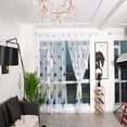 thumbnail image 3 of Limited Time Violete Trees Sheer Curtain Window Voile Drape Valance Fabric, 3 of 9