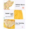 thumbnail image 6 of Aideaone Ballet Leotard for Girls Toddler Dance Dress Outfit with Skirt Ruffle Sleeve 3-8Y, 6 of 7