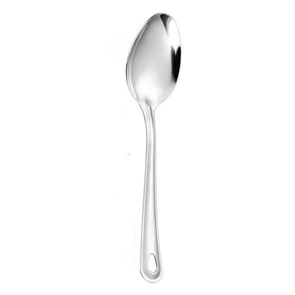 Btomtd 304 Stainless Steel Serving Spoons for Hotels and Home Include Salad and Communal Spoons as Food Service Spoons, Silver