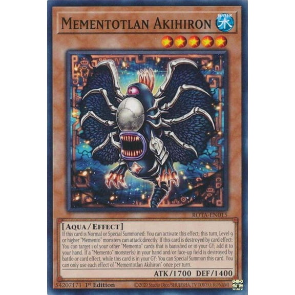 YuGiOh Rage of the Abyss Common Mementotlan Akihiron ROTA-EN015