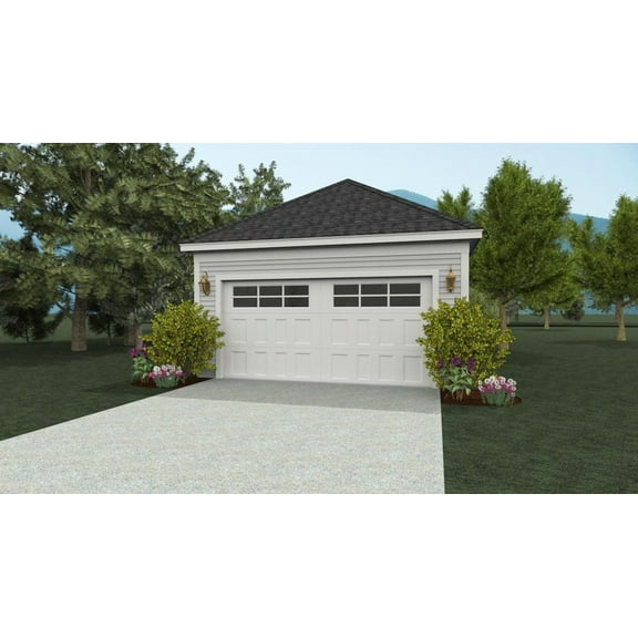 763-5505: Garage 0 Bed, 0 Bath Luxury Home Plan, 0 Sq Ft: Full Blueprints with License to Build by Home Plan Marketplace - Lesuto
