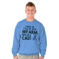 thumbnail image 4 of Funny Fishing Cast Pun Fisher Humor Men's Big & Tall Crewneck Sweatshirt Brisco Brands 4X, 4 of 4