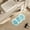 Light Blue, variant on Flower Pattern Non Washable Rugs, Floor Mat Entryway Rug, Non-Slip Kitchen Floor Mats With Rubber Backing,forEntrance Bedroom Bathroom Indoor Door Carpet, 40 * 60cm, Flower Pattern