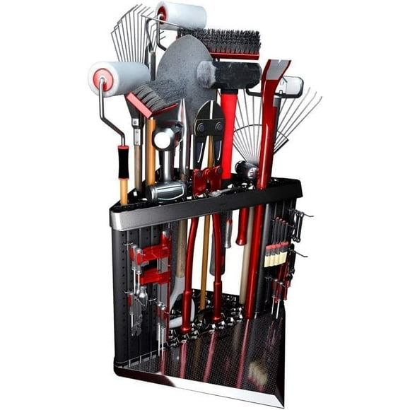 Estante de Herramientas para Esquina PeerBasics con Panel de Clavijas - Capacidad para 40 Herramientas