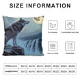 thumbnail image 5 of Orinice Wolf Moon Waterfall Graphic Decorative Cotton Linen Throw Pillow Cover for Home Couch Living Room Bed Sofa 1PC 20x20in, 5 of 5