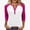 Hot Pink, variant on Ahabrexf T-Shirt Women's 3/4 Sleeve Raglan Button V Neck Relaxed Fit Black and White Color Block Casual Everyday Wear