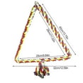 thumbnail image 4 of mmirethe Pet Perch Portable Hanging Replacing Colorful Triangular Indoor Household Balcony Pets Climbing Rope Toy Swing, 4 of 5