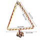 thumbnail image 5 of Billuyoard Percha de alambre de algodón para mascotas, reemplazo portátil, colorido Triangular, interior, casa, balcón, mascotas, cuerda de Suministros de alimentación y agua para mascotas, 5 of 5