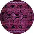 thumbnail image 1 of Ahgly Company Indoor Round Persian Purple Traditional Area Rugs, 8' Round, 1 of 4